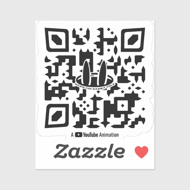 Abajo el Pegatina del agujero de conejo (Hoja)