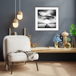 Abajo En La Granja - Impresión De Arte De OVNI