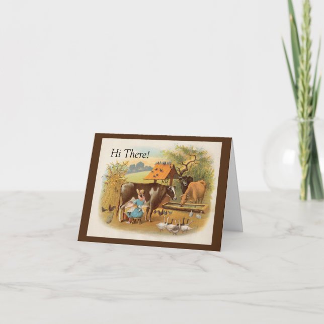 Abajo En La Tarjeta De Nota De La Granja (Anverso)