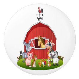 Abajo en los pomos de los cajones de cerámica de l