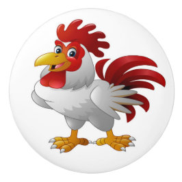 Abajo en los pomos de los cajones de cerámica de l