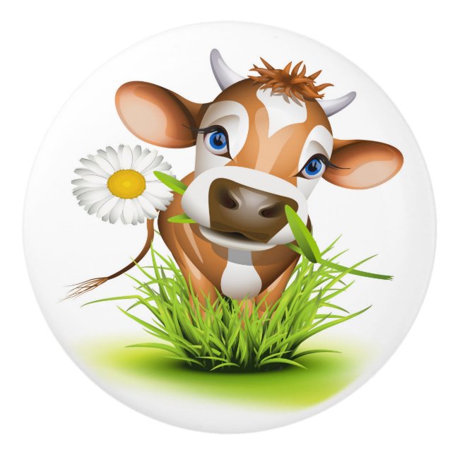 Abajo en los pomos de los cajones de cerámica de l (Anverso)