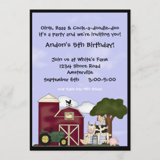 Abajo la invitación a la granja