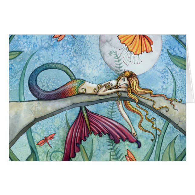 Abajo por el arte de la sirena de estanques (Anverso (Horizontal))