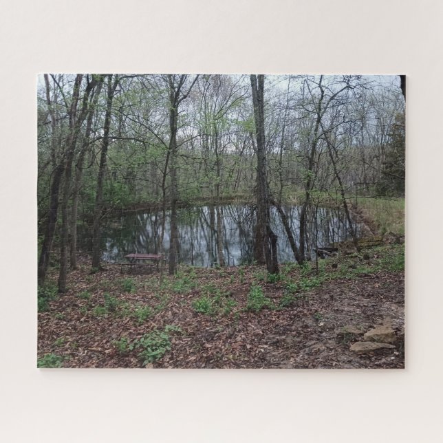 Abajo Por El Rompecabezas De La Montaña (Horizontal)