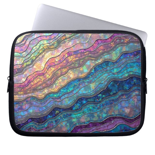 Abalone colorido rompe bolsa electrónica (Frente)