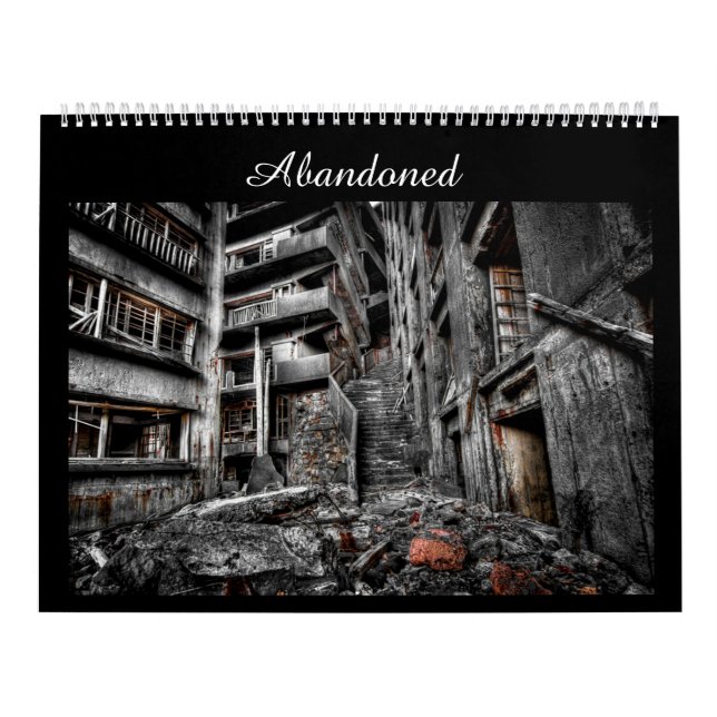 Abandonado: Calendario de la fotografía de lugares (Tapa)