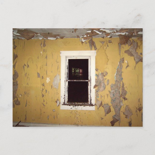 Abandonado con una postal de vista (Anverso)