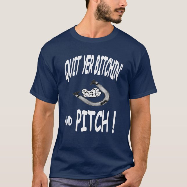 Abandone una camiseta oscura básica de las (Anverso)