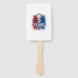 Abanico 250 Años Aniversario Jets Patrióticos Diseño Vecto