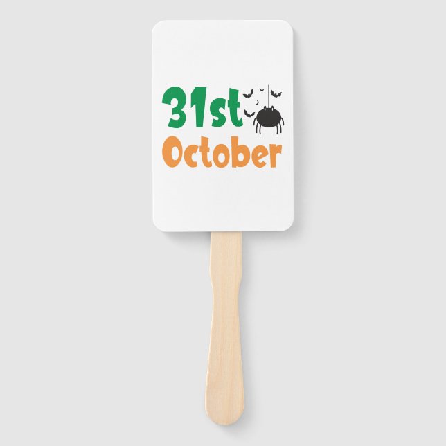Abanico 31 de octubre - Halloween (Anverso)