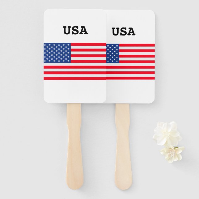 Abanico 4 de julio Día de la Independencia de Estados Unid (Anverso y reverso)