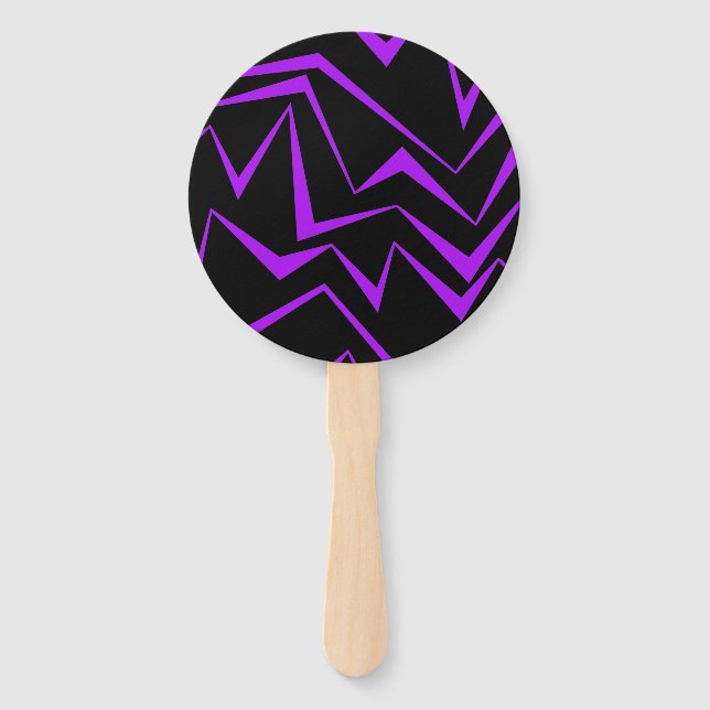 Abanico Abstract, bold, vibrant geometric zigzag pattern (Anverso)