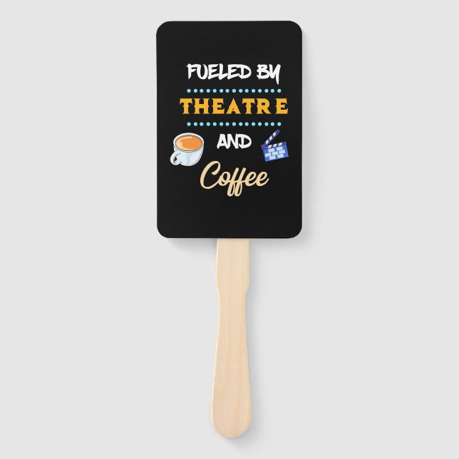 Abanico Actor Alimentado Por El Café Teatral (Anverso)