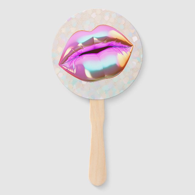 Abanico Adiós a mis "20" besándolos (Anverso)