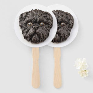 Abanico Affenpinscher inspirado en 3D