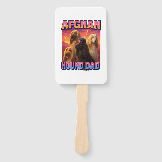 Abanico Afghan Hound (Anverso)