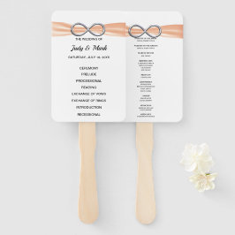 Abanico Aficionados al programa de boda infinita naranja