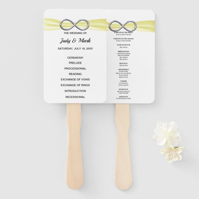 Abanico Aficionados al programa de bodas con infinito amar (Anverso y reverso)