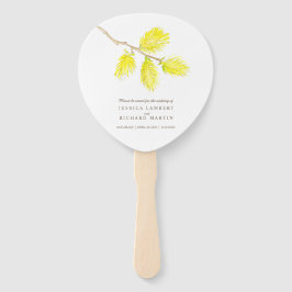 Abanico Aficionados al programa de bodas de cuchara amaril