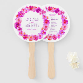 Abanico Aficionados al programa de bodas en acuarelas de c