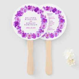 Abanico Aficionados al programa de bodas en color marrón m
