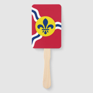 Abanico Aficionados con bandera de St. Louis, EE. UU.