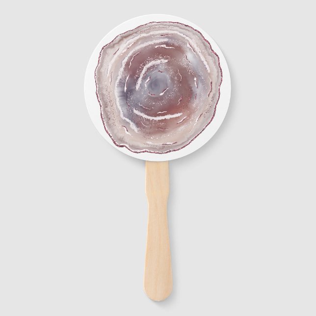 Abanico Agato rosa (Anverso)