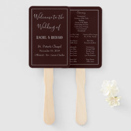 Abanico Agradable programa de matrimonio