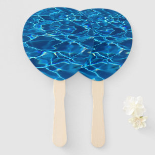 Abanico Agua de la piscina azul oscura