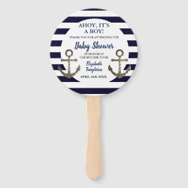 Abanico Ahoy es un Baby Shower de Boy Nautical