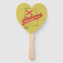 Abanico Alabama Corazón de Dixie