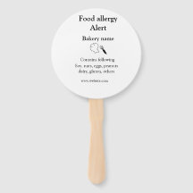 Alerta de alergia al alimento añadir nombre de los