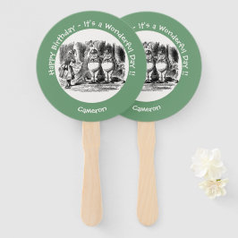 Abanico Alicia en el país de las maravillas Tweedledum y F