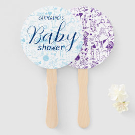 Abanico Alicia vintage en el Baby Shower de Wonderland