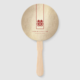 Abanico Alto Rectángulo doble felicidad Boda chino