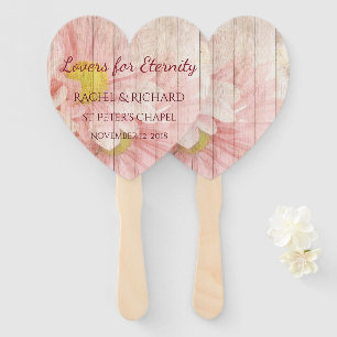 Abanico Amantes para el Boda de la Eternidad