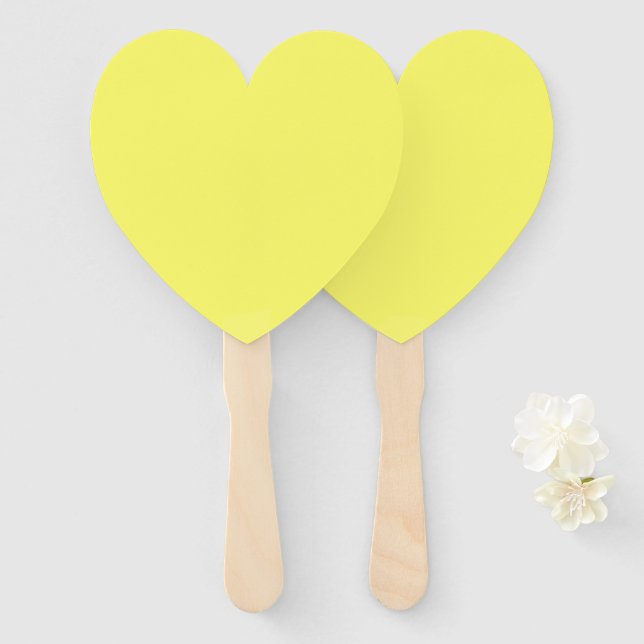 Abanico Amarillo de mantequilla (Anverso y reverso)