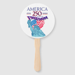 ABANICO AMÉRICA 250 AÑOS DE LIBERTAD ESTATUA DE LA LIBERTA