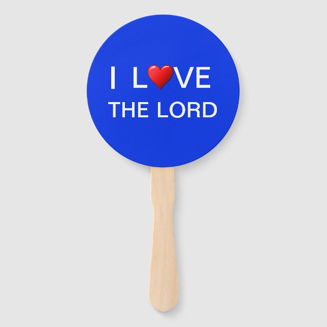 ABANICO AMO AL SEÑOR (Anverso)