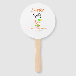 Abanico Amor al primer naranja de espritz ducha de novia n