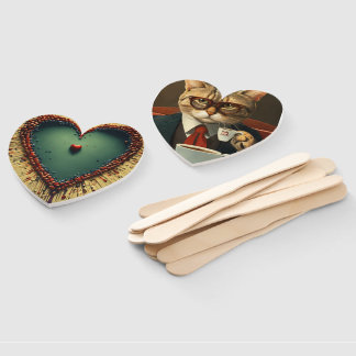 Abanico amor con el gato