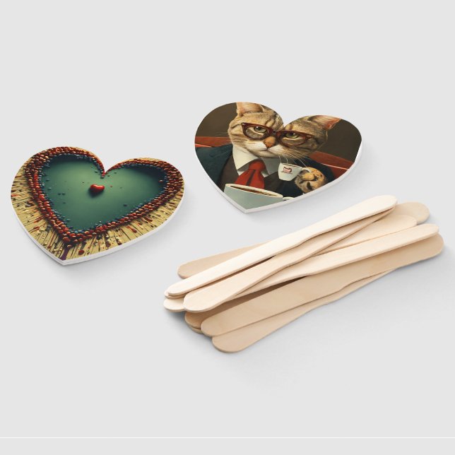 Abanico amor con el gato (No montado)