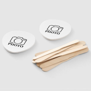 Abanico Añadir Boda fotográfico personalizado moderno eleg