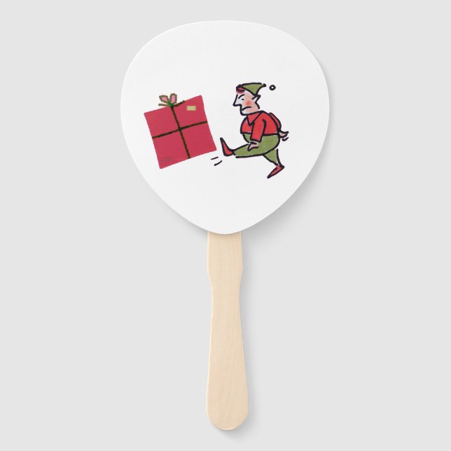 Abanico Angry Elf paddle hand fans (Anverso)