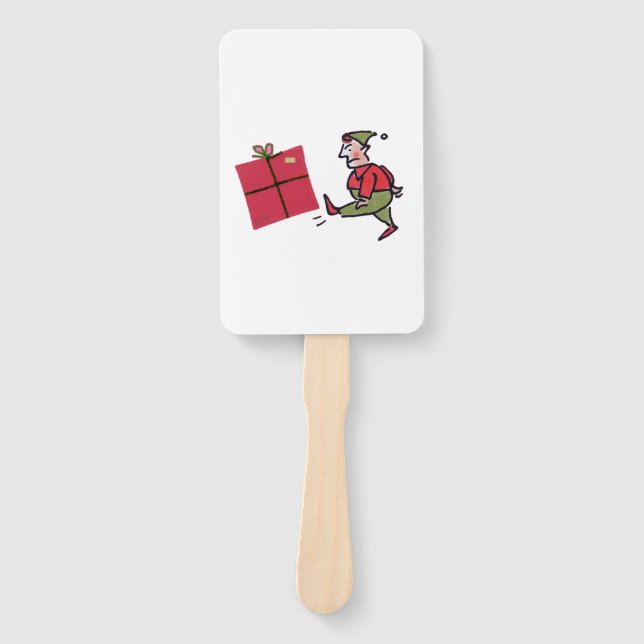 Abanico Angry Elf rectangle hand fans (Anverso)