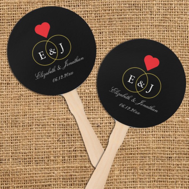 Abanico Anillos Entrelazados Boda (Subido por el creador)