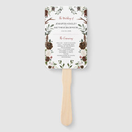 Abanico Antómanos rusos del Boho verde de la Selva Roja In