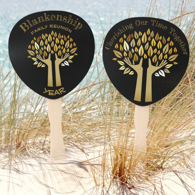 Abanico Árbol manos arriba deja a Fiesta de Reunión famili (Subido por el creador)