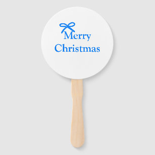 Abanico Arco azul alegre Navidad regalos familiares simple